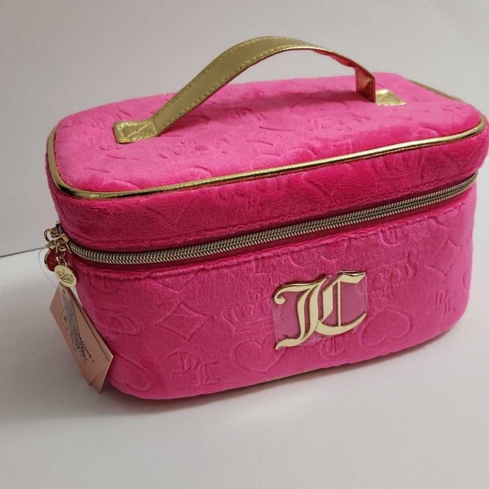 🆕️⬇️Juicy Couture Travel Cosmetic Bag with Toiletry Bottle - Picture 2 of 13